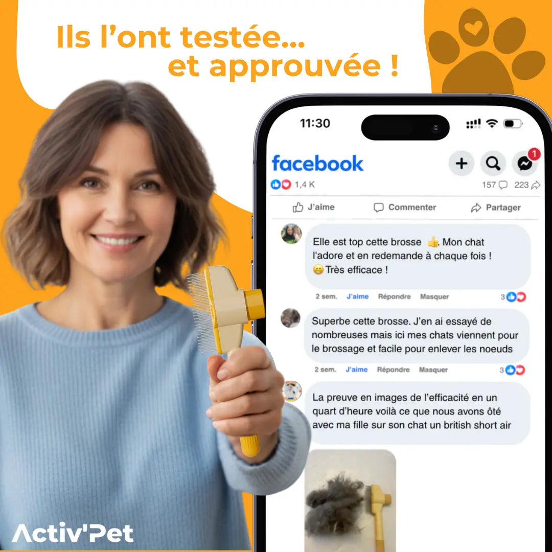 Brosse Attrape’Poils - ActivPet