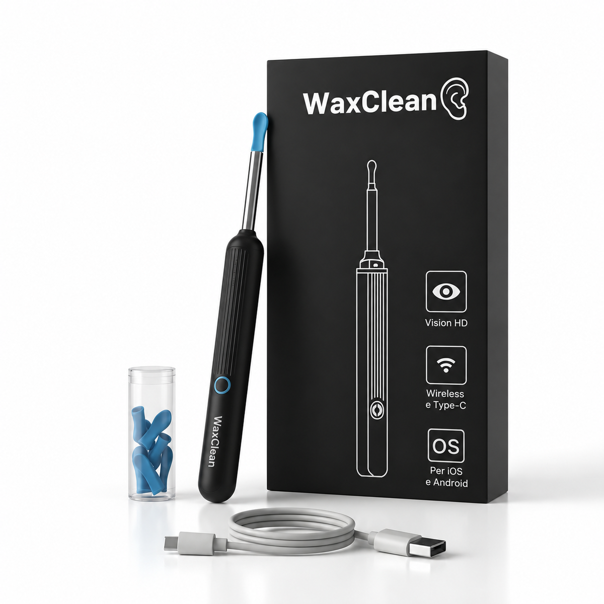 WaxClean - Nettoyage intelligent des oreilles avec une technologie avancée